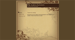 Desktop Screenshot of drlornalondon.com