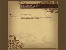 Tablet Screenshot of drlornalondon.com